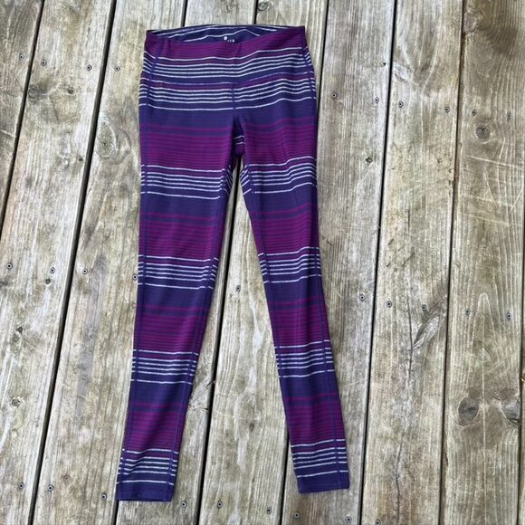 Athleta Colorblock Stripe Chaturanga Tight Small - Picture 1 of 11